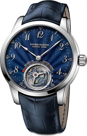 Review Ulysse Nardin Anchor Tourbillon Blue Enamel 1780-133 / E3 men's watches